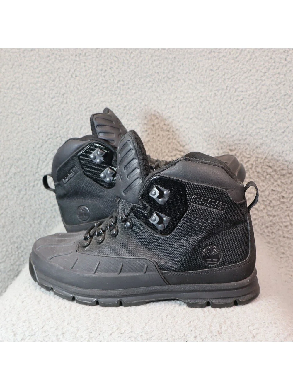 Timberland Euro Hiker Shell Toe Jacquard Boots sz 9 A427M